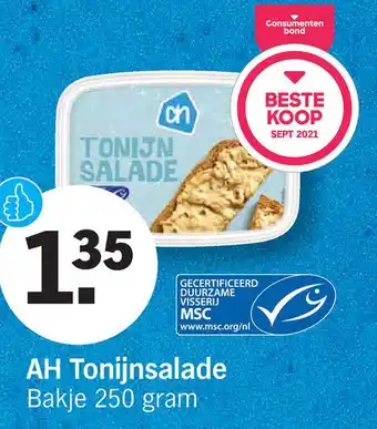 Albert Heijn AH Tonijnsalade aanbieding