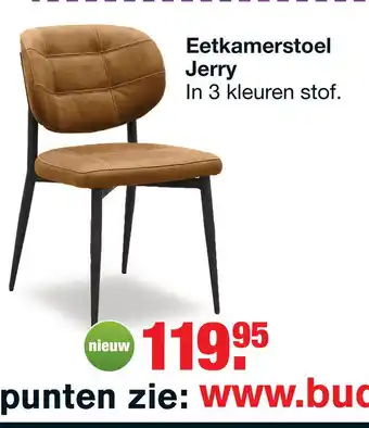 Budget Home Store Eetkamerstoel Jerry Cognac aanbieding