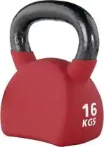 Bol.com Care Fitness - Kettlebell - Gewicht 16KG Rood - Kunststof - Crossfit/ Functional Fitness aanbieding