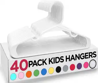 Amazon Utopia Home 40-pack kinderhangers - 11,5 inch plastic babyhangers voor kast - kinderhangers voor kleding en babyhangers voor  aanbieding