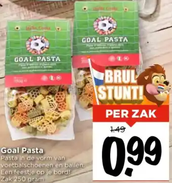 Vomar Voordeelmarkt Goal Pasta 250g aanbieding