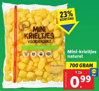 Lidl Mini-krieltjes naturel 700g aanbieding