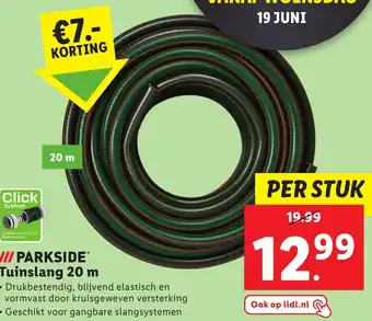 Lidl PARKSIDE Tuinslang 20 m aanbieding