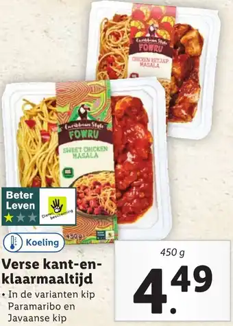 Lidl Verse kant-en- klaarmaaltijd 450g aanbieding