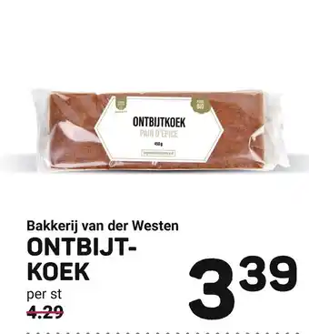 Ekoplaza Bakkerij van der Westen ONTBIJTKOEK aanbieding