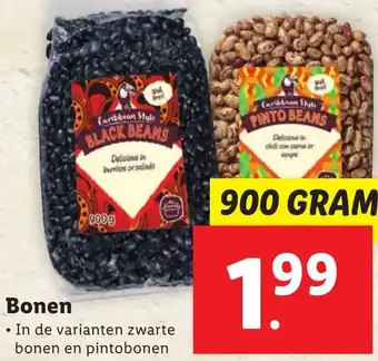 Lidl Bonen 900g aanbieding