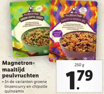 Lidl Magnetronmaaltijd peulvruchten 250g aanbieding