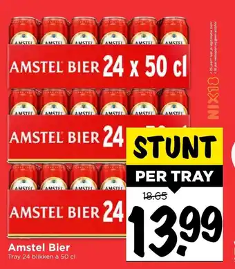 Vomar Voordeelmarkt Amstel Bier 50cl per tray aanbieding