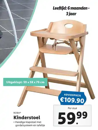 Lidl Kinderstoel aanbieding