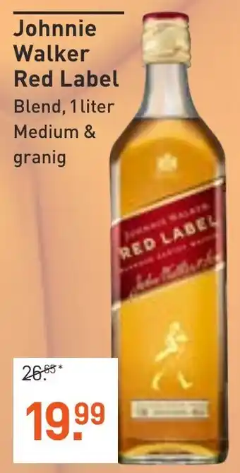 Albert Heijn Johnnie Walker Red Label Blend, 1 liter aanbieding