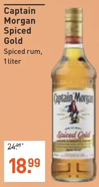 Albert Heijn Captain Morga Spiced Gold Spiced rum, 1 liter aanbieding