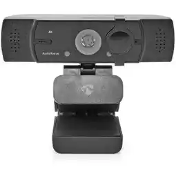 Bol.com Nedis Webcam - Full HD@60fps / 4K@30fps - Automatische Scherpstelling - Ingebouwde Microfoon - Zwart aanbieding