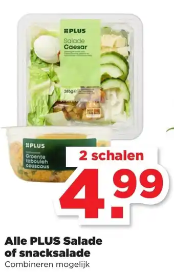 PLUS Plus Salade of snacksalade 2st aanbieding