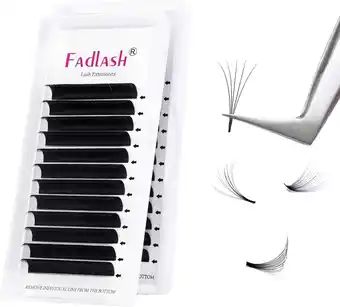 Amazon Volume Wimperverlenging 0.07 C Curl 10mm*12 2D 3D 5D 10D 20D Wimperverlengingen Mat Easy Fan Lashes (0.07-c-10) aanbieding