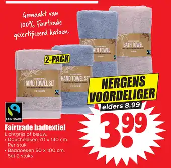 Dirk Fairtrade badtextiel 2-pack aanbieding