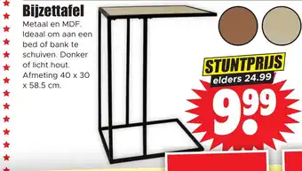 Dirk Bijzettafel aanbieding