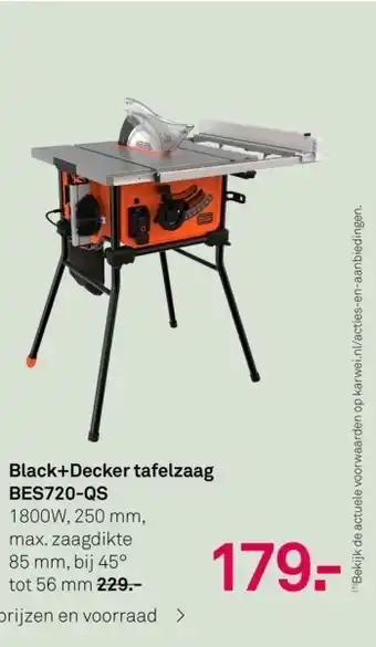 Karwei Black+Decker tafelzaag BES720-QS aanbieding