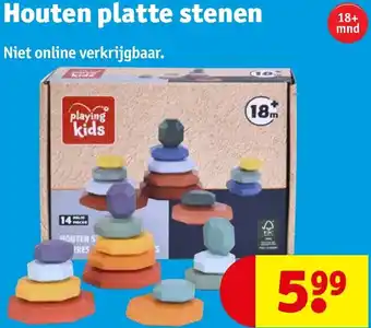 Kruidvat Houten platte stenen aanbieding