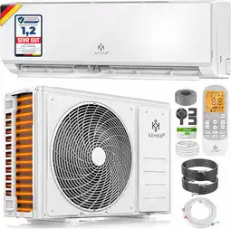 Amazon KESSER Split Unit Airconditioner Set met WiFi en App-Functie | Airco 9000 BTU/h inclusief Montagemateriaal | koelen en verwar aanbieding