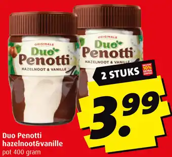 Boni Duo Penotti hazelnoot&vanille 400g aanbieding