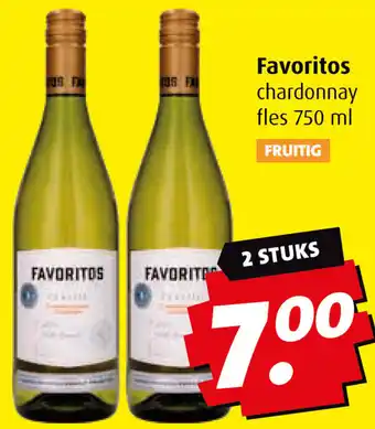 Boni Favoritos chardonnay 750ml aanbieding