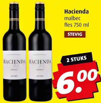 Boni Hacienda malbec 750ml aanbieding