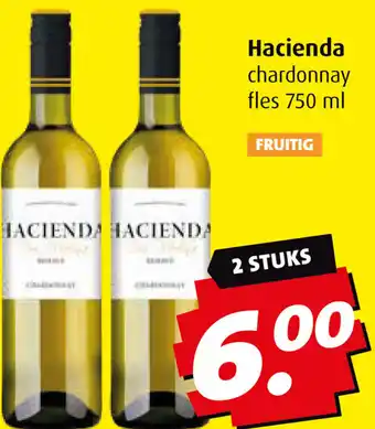 Boni Hacienda chardonnay 750ml aanbieding