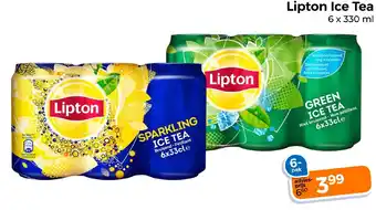 Trekpleister Lipton Ice Tea 6 x 330ml aanbieding