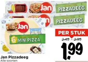 Vomar Voordeelmarkt Jan Pizzadeeg aanbieding