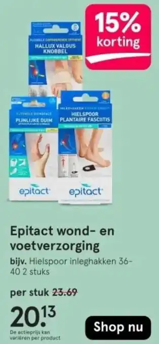 Etos Epitact wond en voetverzorging aanbieding