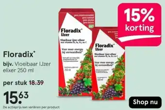 Etos Floradix 250ml aanbieding