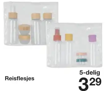 Zeeman Reisflesjes 5-delig aanbieding