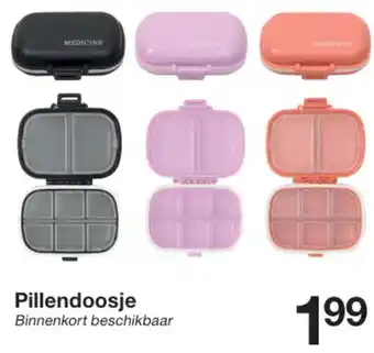 Zeeman Pillendoosje aanbieding