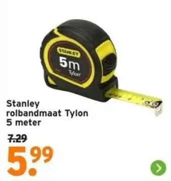 GAMMA Stanley rolbandmaat Tylon 5 meter aanbieding