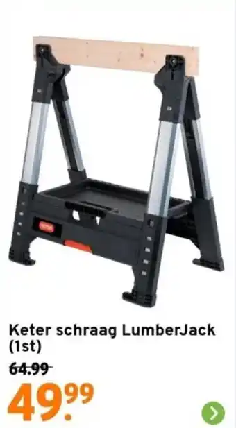 GAMMA Keter schraag LumberJack 1st aanbieding