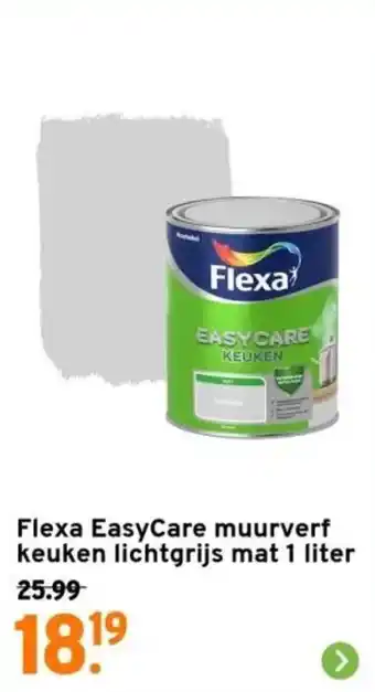 GAMMA Flexa EasyCare muurverf keuken lichtgrijs mat 1 liter aanbieding