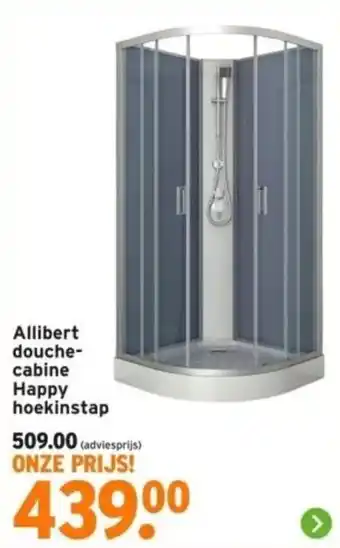 GAMMA Allibert douchecabine Happy hoekinstap aanbieding
