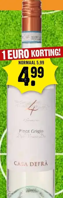 Dirck 3 Pinot Grigio CASA DEFRA aanbieding