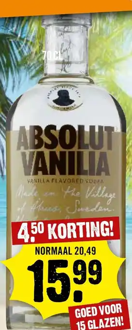 Dirck 3 ABSOLUT VANILIA aanbieding