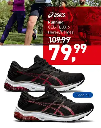 Intersport GEL-FLUX 6 Heren/Dames aanbieding