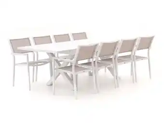 Kees Smit Bellagio Roma/Pavello 180cm dining tuinset 9-delig uitschuifbaar aanbieding