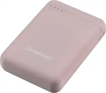 Bol.com (Intenso) Powerbank XS10000 - 10.000mAh - Li-polymer - USB-A en USB-C - Roze (7313533) aanbieding