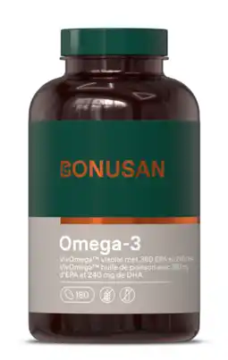 De Online Drogist Bonusan Omega-3 360mg EPA 240mg DHA Softgels aanbieding