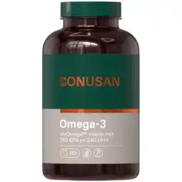 De Online Drogist Bonusan Omega-3 360mg EPA 240mg DHA Softgels aanbieding