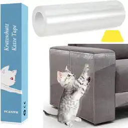 Amazon VCANIVR Krasbescherming voor katten, 30 cm x 3 m, anti-krasfolie, bank, transparant, krasbescherming, mat, meubelbescherming, aanbieding