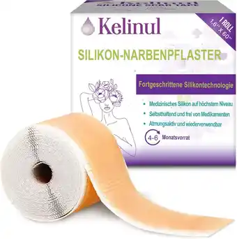 Amazon Siliconen littekenvellen (1,6 x 60 rol-1,5 m) - Zachte siliconen gel littekentape pijnloze siliconen tape rol - herbruikbare, aanbieding