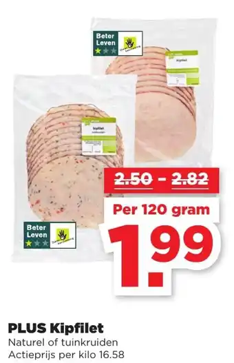 PLUS PLUS Kipfilet 120g aanbieding