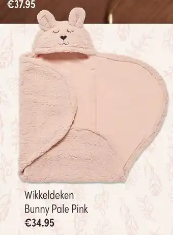 Baby & Tiener Wikkeldeken Bunny Pale Pink aanbieding