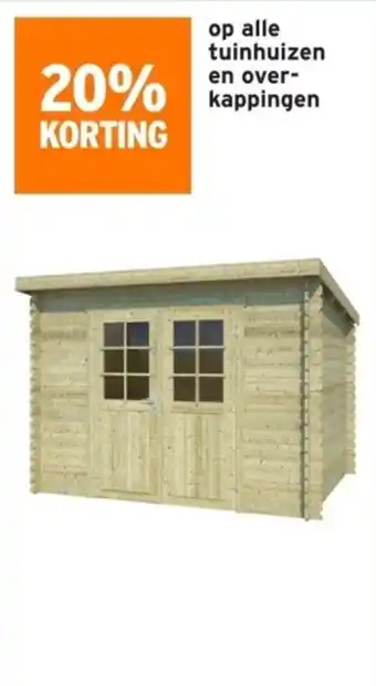 GAMMA alle tuinhuizen en overkappingen aanbieding