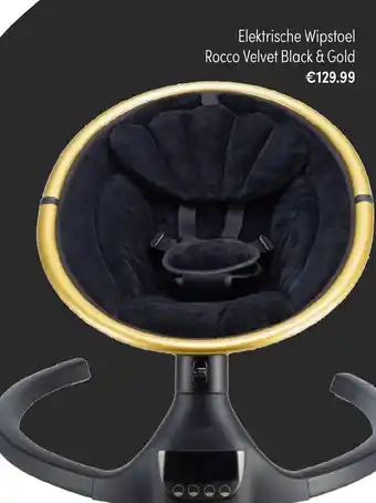 Baby & Tiener Elektrische Rocco Velvet Black & Gold aanbieding